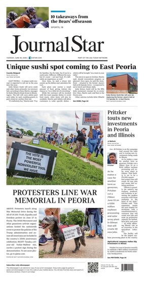 Cover of Journal Star (Peoria)