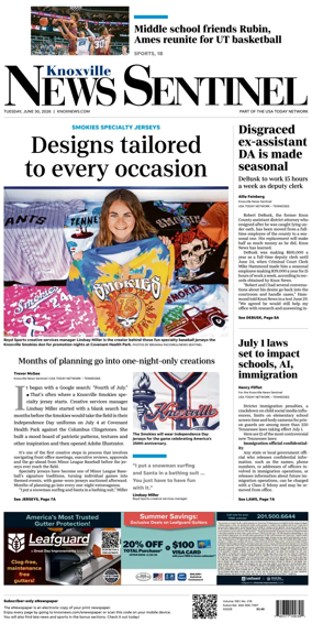 Cover of Knoxville News Sentinel