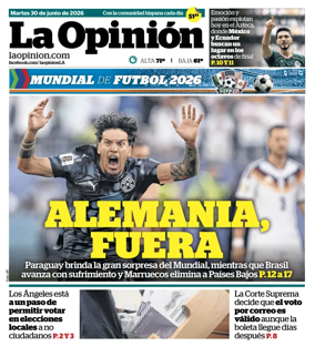Cover of La Opinion
