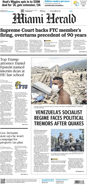 Cover of Miami Herald