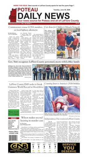 Cover of Poteau Daily News