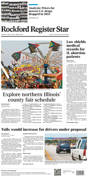 Cover of Rockford Register Star