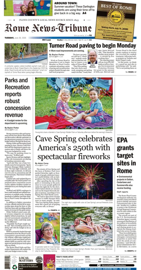 Cover of Rome News-Tribune