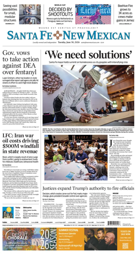 Cover of Santa Fe New Mexican