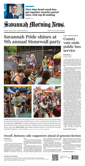 Cover of Savannah Morning News