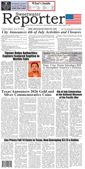 Cover of Sweetwater Reporter