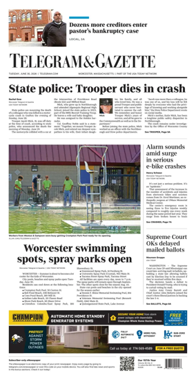 Cover of Telegram & Gazette