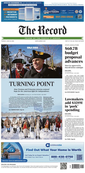 Cover of The Bergen Record