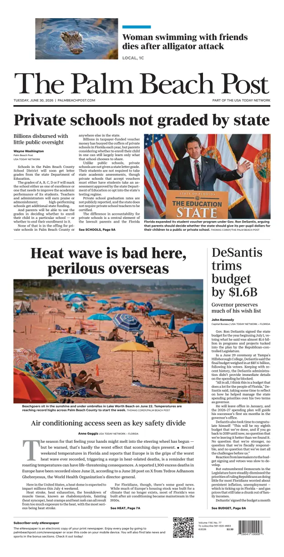 Cover of The Palm Beach Post