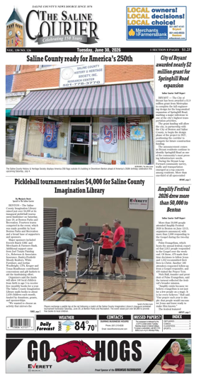 Cover of The Saline Courier