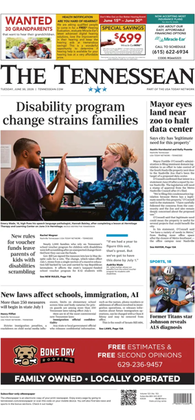 Cover of The Tennessean