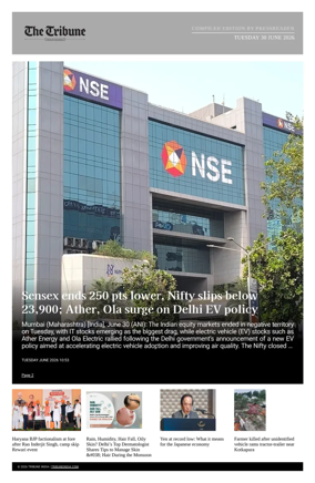 Cover of Tribune India - Compiled Edition
