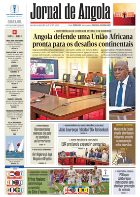 Cover of Jornal de Angola