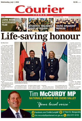 Cover of The Cobram Courier