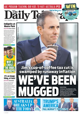 Cover of The Daily Telegraph (Sydney)