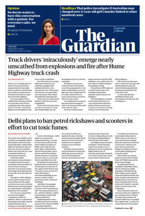 Cover of The Guardian Australia