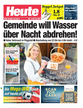 Cover of Heute - Niederosterreich Ausgabe
