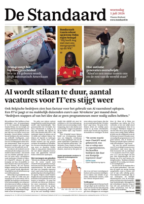 Cover of De Standaard
