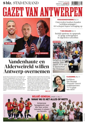 Cover of Gazet van Antwerpen Stad en Rand