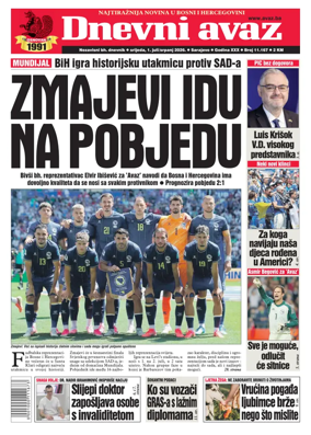 Cover of Dnevni avaz
