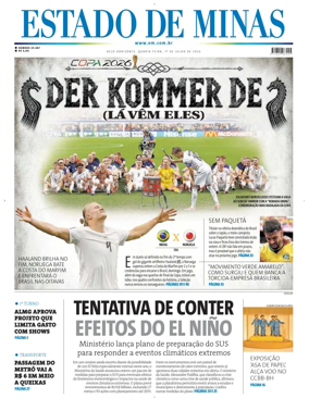 Cover of Estado de Minas (Brazil)