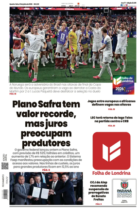 Cover of Folha de Londrina