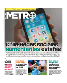 Cover of Publimetro Chile