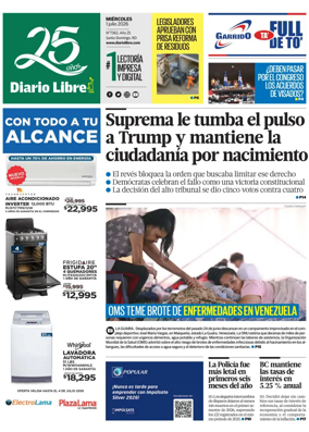 Cover of Diario Libre (Republica Dominicana)