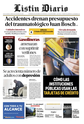 Cover of Listin Diario