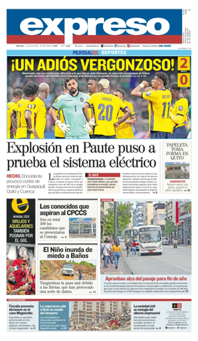 Cover of Diario Expreso