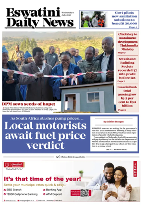 Cover of Eswatini Daily News