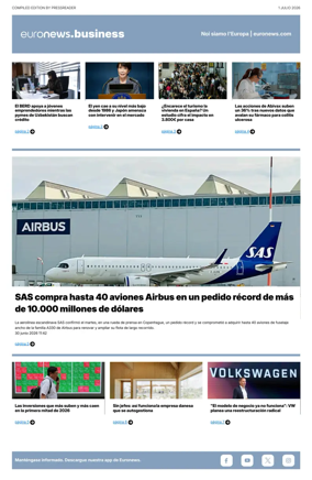 Cover of Euronews Business (Spanish) Compiled Edition