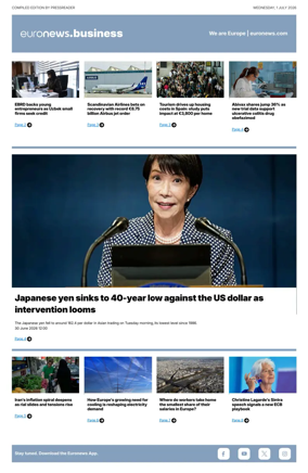 Cover of Euronews Business