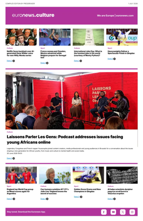 Cover of Euronews Culture and Sport Compiled Edition