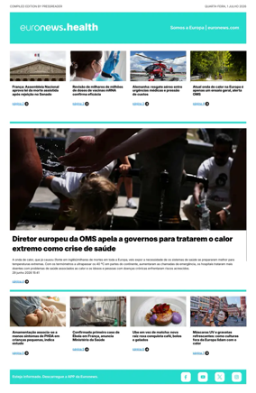 Cover of Euronews Health (Portuguese)