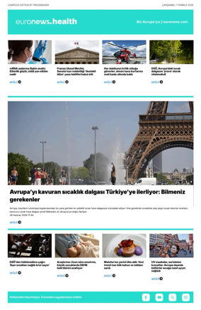 Cover of Euronews Health (Turkish) Compiled Edition
