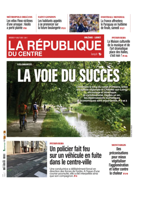 Cover of La Republique du Centre (Orleans - Loiret))