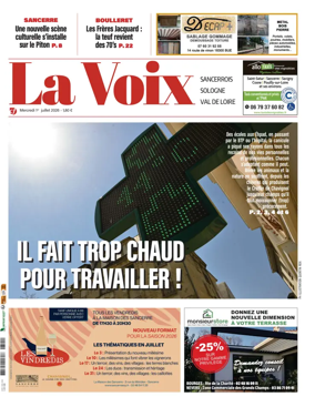 Cover of La Voix du Sancerrois