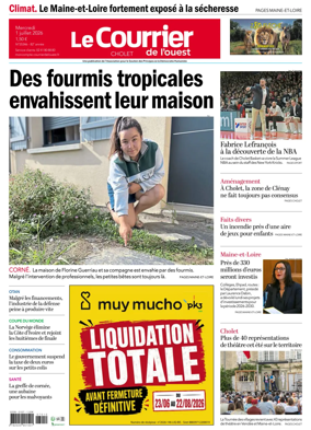 Cover of Le Courrier de l’Ouest (Cholet)