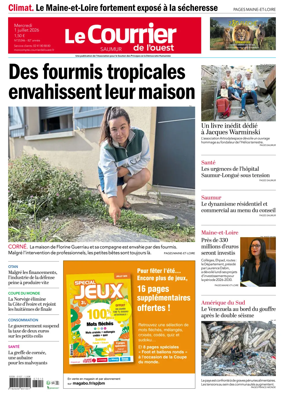 Cover of Le Courrier de l’Ouest (Saumur)