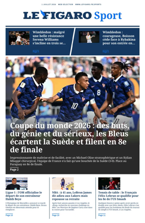 Cover of Le Figaro Sport