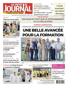 Cover of Le Petit Journal - L'hebdo local de l'Ariege