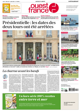 Cover of Ouest France (Chateaubriant)