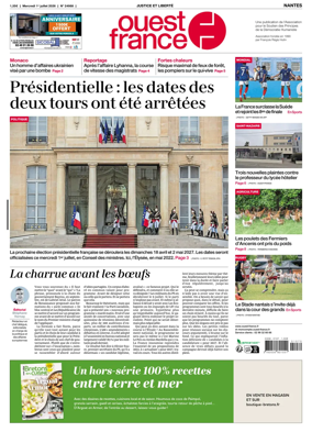 Cover of Ouest France (Nantes)