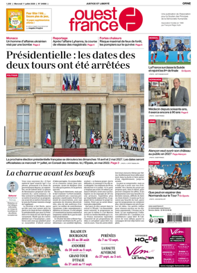 Cover of Ouest France (Orne)