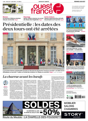 Cover of Ouest-France (Rennes Sud-Est)