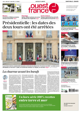 Cover of Ouest France (Saint-Malo)