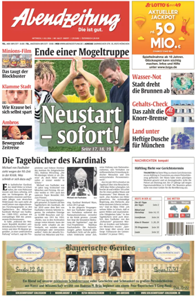 Cover of Abendzeitung Munchen