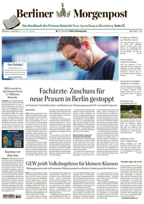 Cover of Berliner Morgenpost