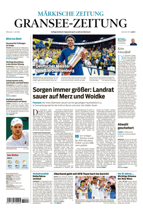 Cover of Gransee-Zeitung